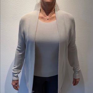 Silk sweater set with optional belt by Ellen Tracy